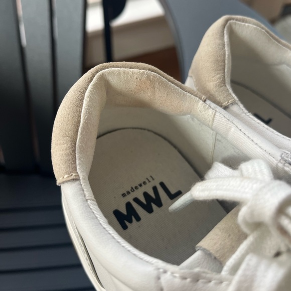 Madewell Court Sneakers in White Leather - Picture 3 of 9